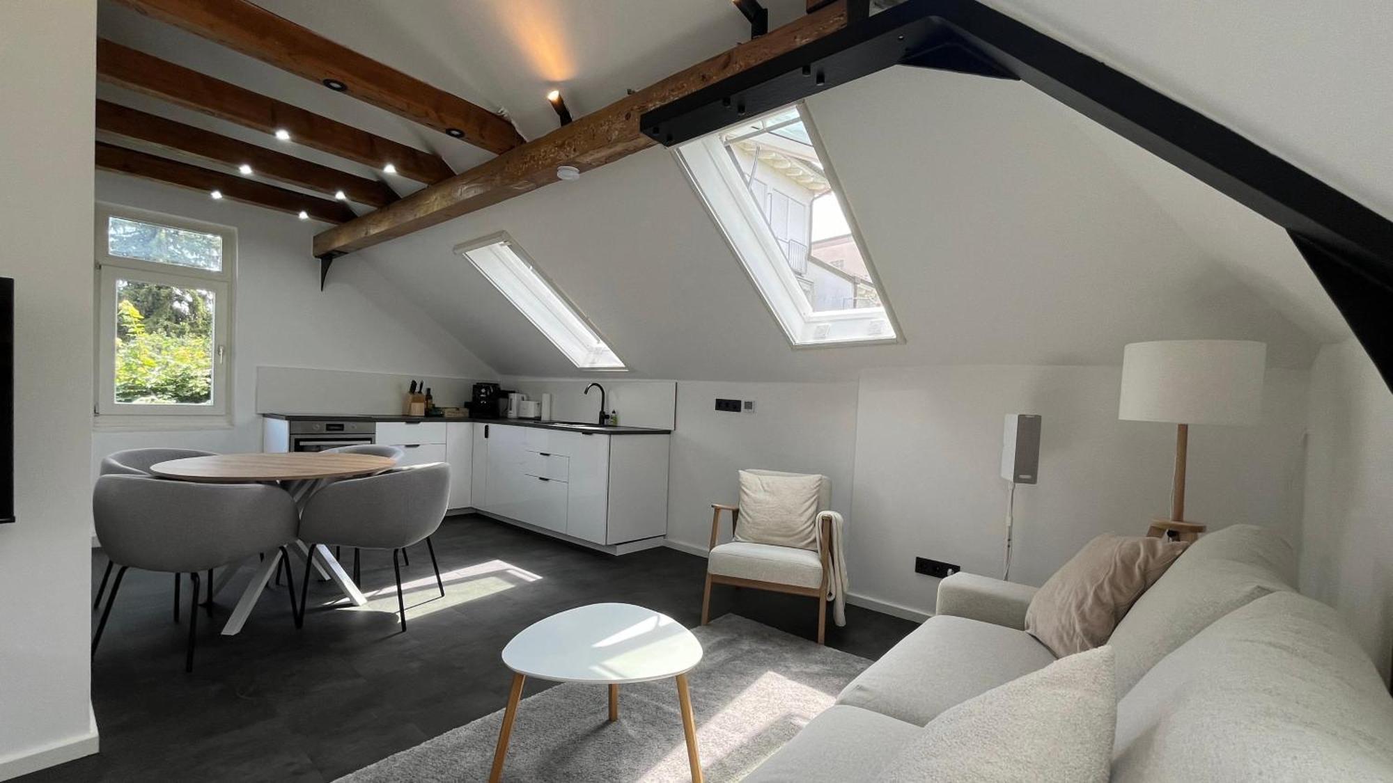 Ludwigshome - Zentrale Lage, Luxusbad, Workspace, Klima Ludwigsburg Luaran gambar
